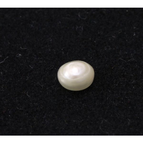 1.29 Carats Natural White Basra Pearl 7.00x6.95x3.49mm