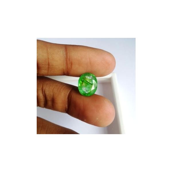 4.46 Carats NaturalColumbian Emerald 11.75 x 9.82 x 5.32 mm