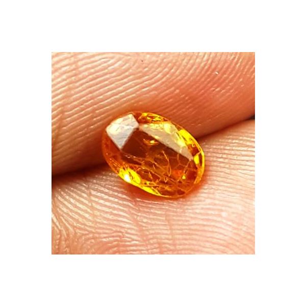 0.85 Carats Natural Orange  Sapphire 