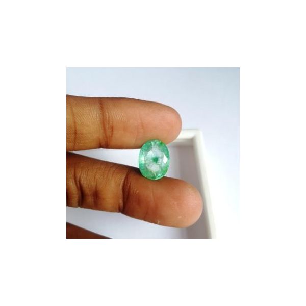 4.98 Carats Natural Columbian Emerald 12.52 x 9.88 x 5.12 mm