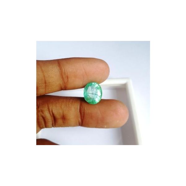 4.48 Carats Natural Columbian Emerald 11.18 x 9.47 x 6.06 mm