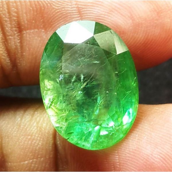 12.48 Carats Natural Green Emerald 15.02 x 11.94 x 8.28 mm