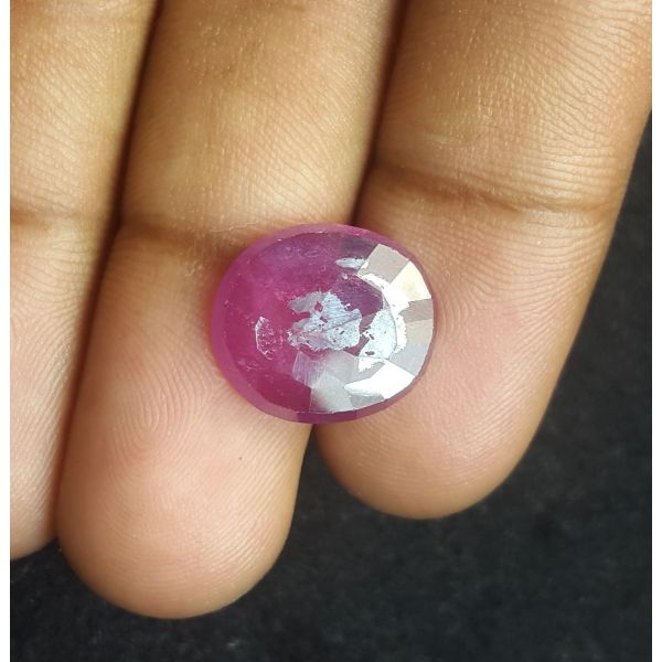 8.24 Carats Mozambique Ruby 14.72 x 12.93 x 3.83 mm