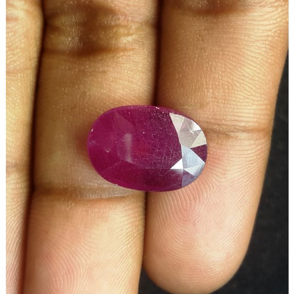 9.52 Carats Natural Pinkish Red Ruby 15.80x11.08x4.87 mm