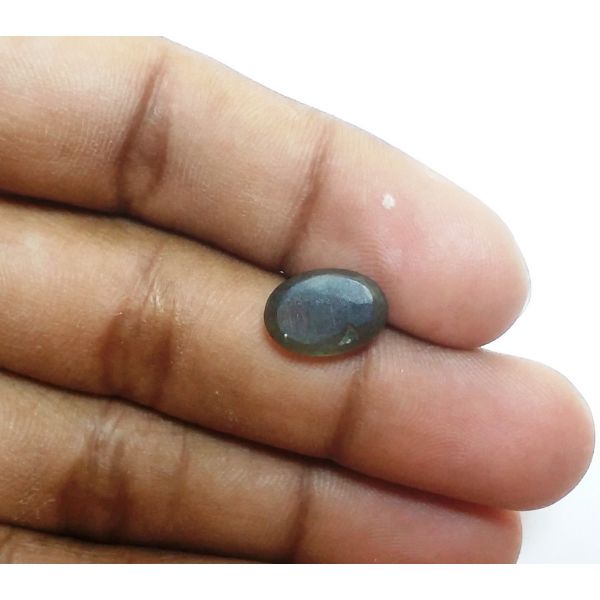 4.86 Carats Natural Black Sillimanite Cats Eye 12.17x8.57x5.40 mm