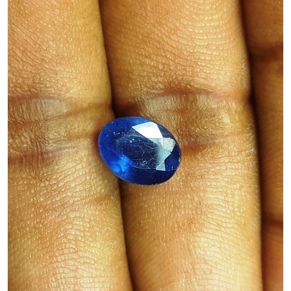 3.31 Carats Natural Blue Sapphire 9.05 x  6.95 x 5.25 mm