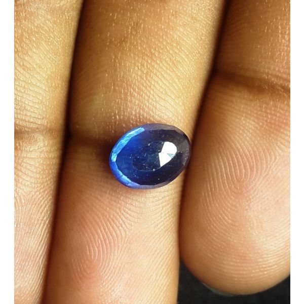 3.31 Carats Natural Blue Sapphire 9.05 x  6.95 x 5.25 mm