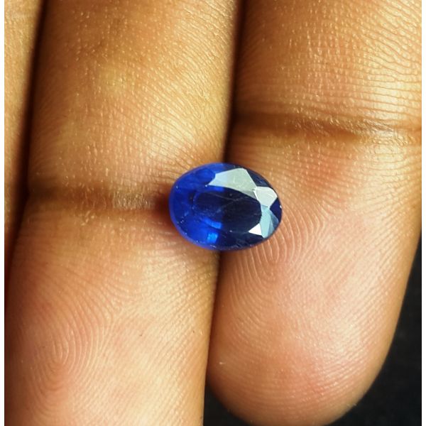 2.49 Carats Natural Blue Sapphire 8.40 x  6.45 x 7.65 mm