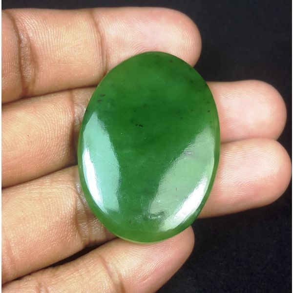 43.4 Carats Natural Green Jade 22.14 x 22.00 x 7.20 mm