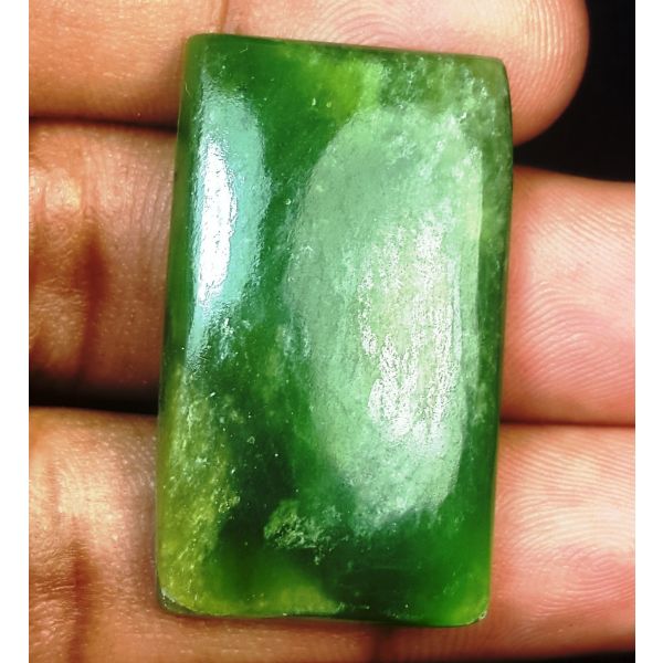 24.59 Carats Natural Green Jade 23.45 x 19.20 x 5.25 mm