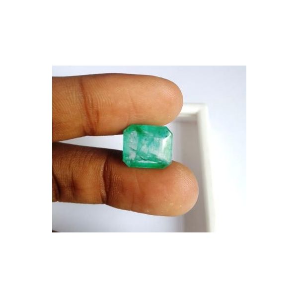 7.37 Carats Natural Columbian Emerald 12.67 x 11.12 x 6.36 mm