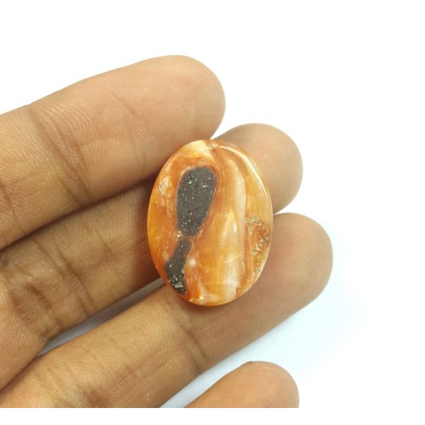 13.72  Carats Natural Orange opal Oval Shaped 23.53x17.84x5.23 mm
