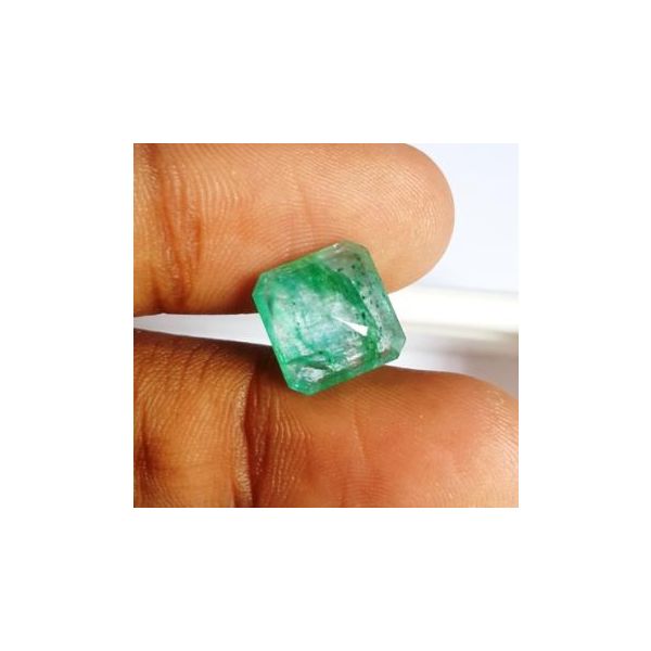 5.74 Carats Natural Columbian Emerald 10.32 x 10.61 x 6.00 mm