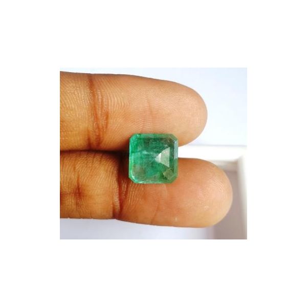 5.74 Carats Natural Columbian Emerald 10.35 x 10.16 x 6.26 mm