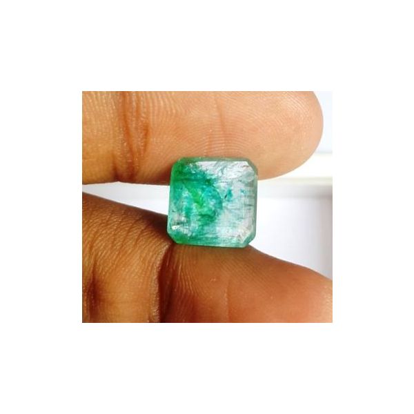 4.84 Carats Natural Columbian Emerald 10.87 x 10.56 x 5.55 mm