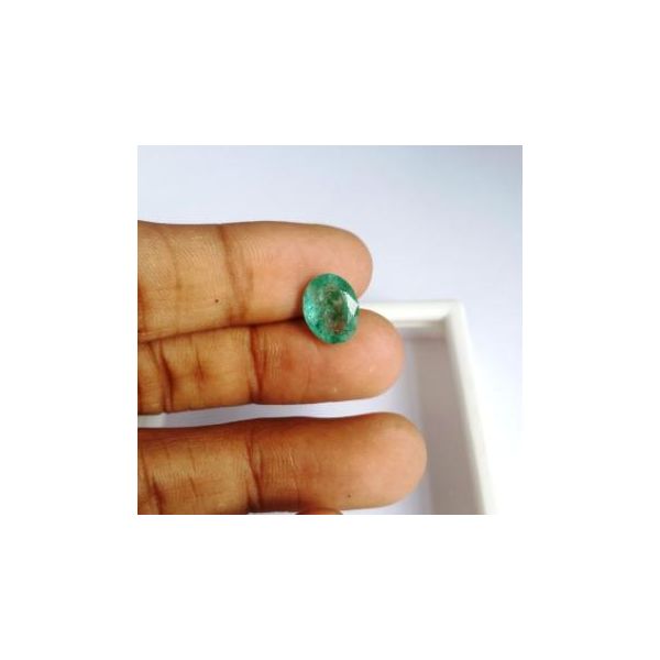 3.36 Carats Natural Columbian Emerald 11.17 x 8.72 x 4.91 mm