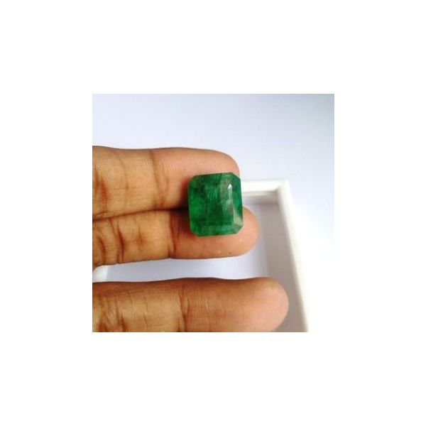 16.34 Carats Natural Zambian Emerald 16.36 x 14.22 x 8.14 mm