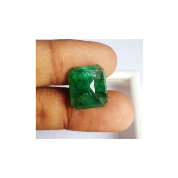 12.37 Carats Natural Zambian Emerald 14.93 x 13.05 x 7.30 mm