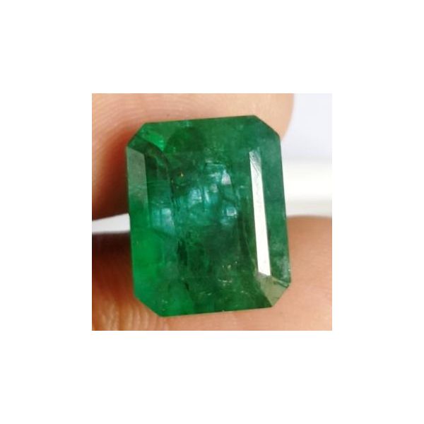 10.25 Carats Natural Zambian Emerald 14.20 x 11.53 x 7.24 mm