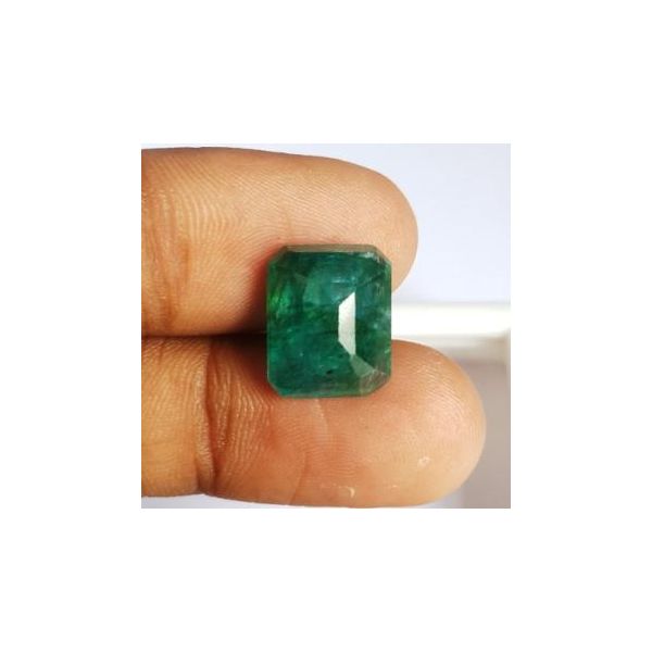 8.76 Carats Natural Zambian Emerald 13.24 x 10.82 x 7.36 mm