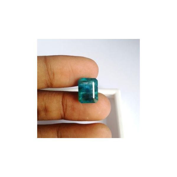 7.01 Carats Natural Zambian Emerald 12.40 x 9.71 x 6.65 mm