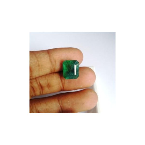 8.61 Carats Natural Zambian Emerald 12.48 x 10.70 x 7.52 mm