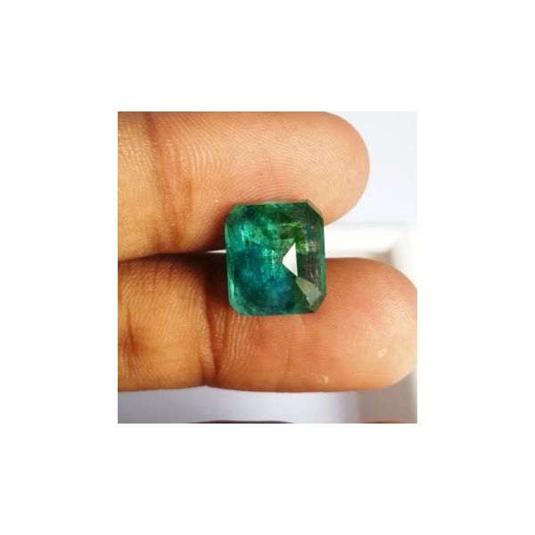 8.61 Carats Natural Zambian Emerald 12.48 x 10.70 x 7.52 mm