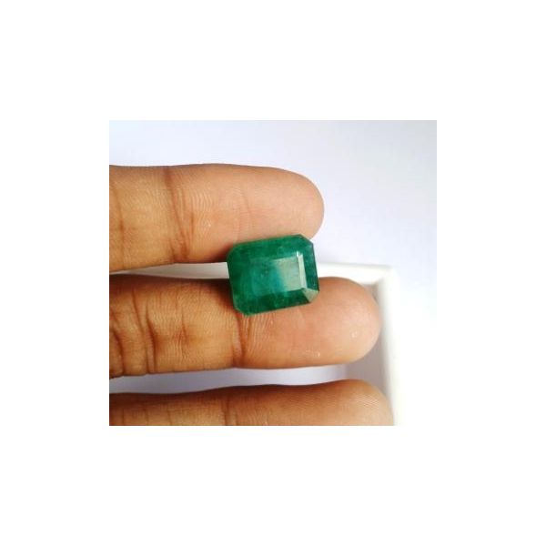 9.55 Carats Natural Zambian Emerald 14.69 x 11.85 x 6.43 mm