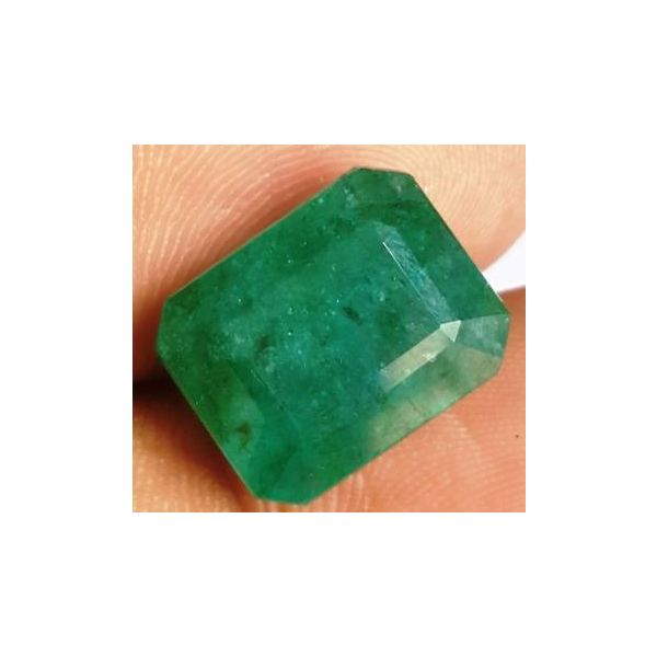 7.22 Carats Natural Zambian Emerald 11.59 x 9.79 x 7.55 mm