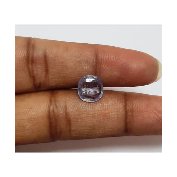 2.35 Carats Ceylon Blue Sapphire 8.36X7.90X3.33 mm