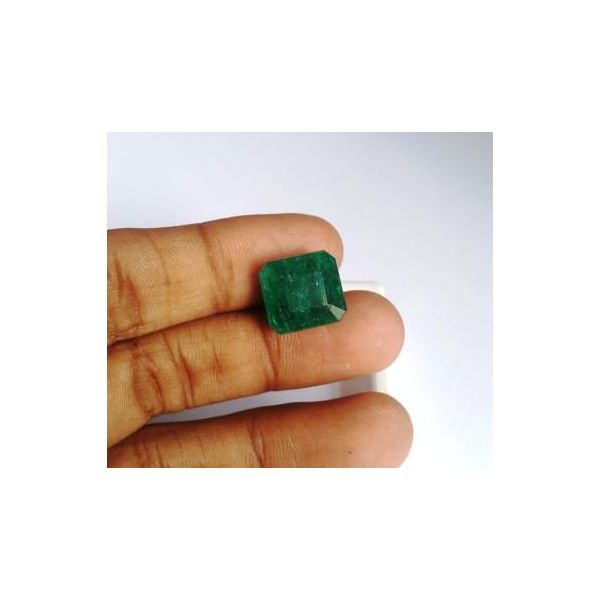 12.47 Carats Natural Zambian Emerald 13.60 x 12.57 x 8.48 mm