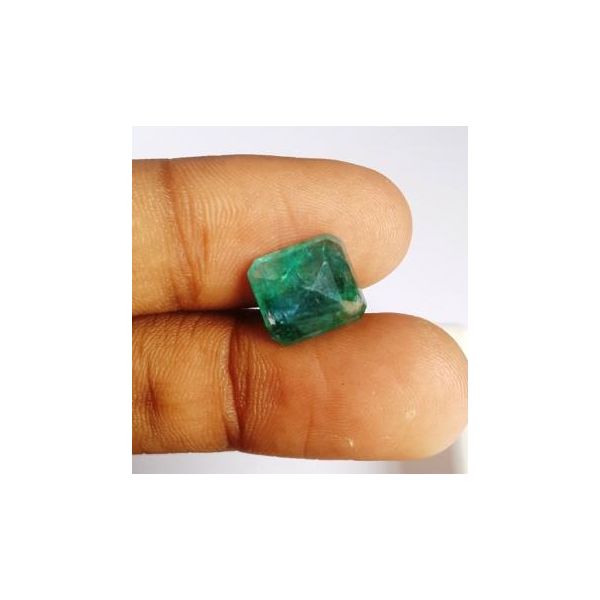 4.61 Carats Natural Zambian Emerald 10.52 x 9.65 x 5.41 mm