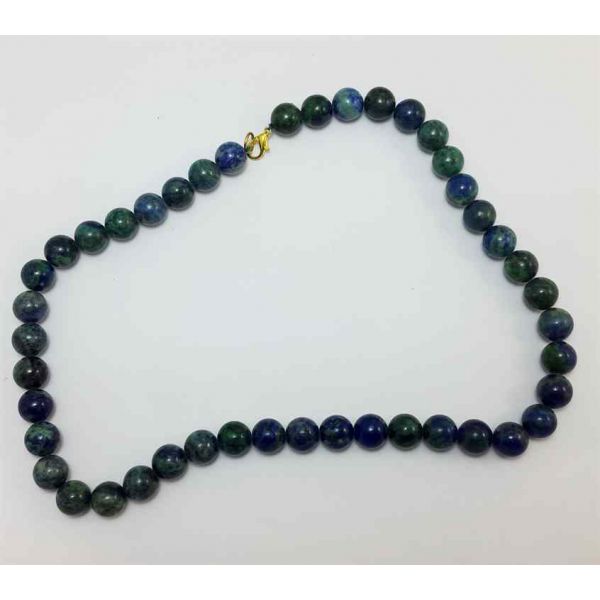 117 Gram Blue Azurite Rosary BEAD SIZE 12 MM (LENGTH 19 INCH)