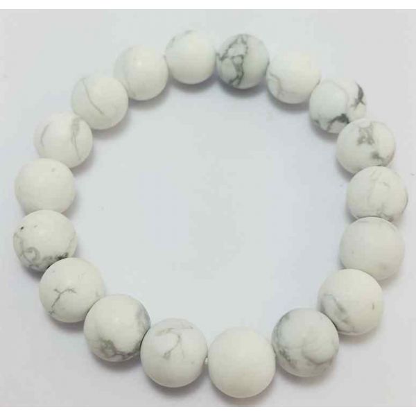 32 Gram Howlite Bracelet Bead Size 10 MM (Length 8 Inch)