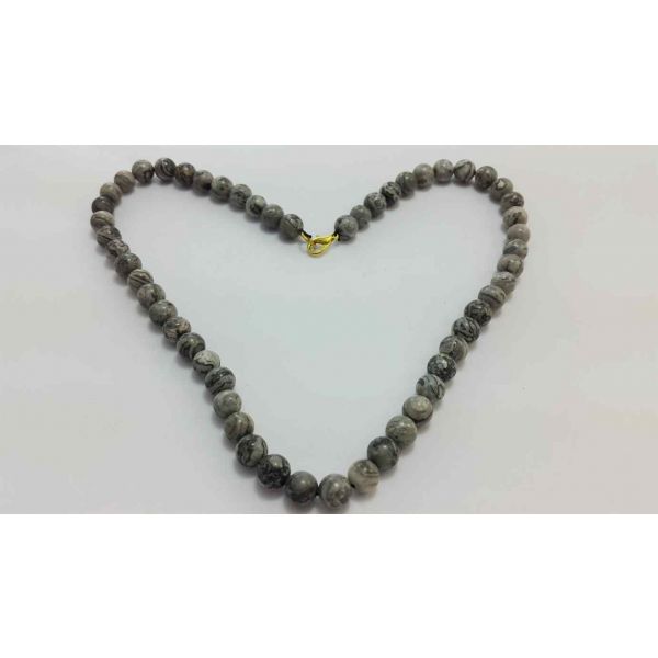 49 Gram Picasso Stone Rosary Bead Size 8 MM (Rosary Length 19 Inch)