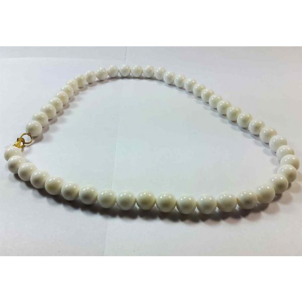 White Jade Rosary 66 Gram (Length 19 Inch)