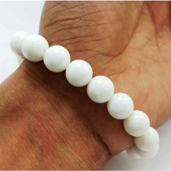 White Jade Bracelet 41 Gram (Length 8 Inch)