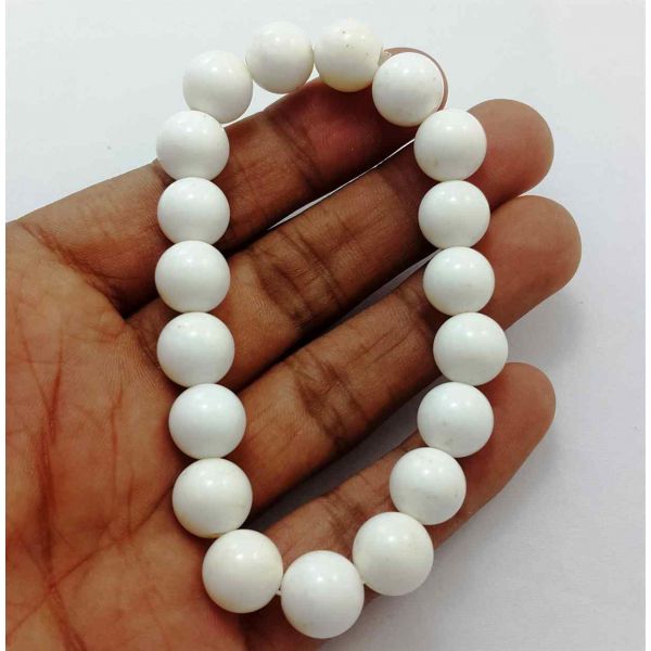 White Jade Bracelet 27 Gram (Length 8 Inch)