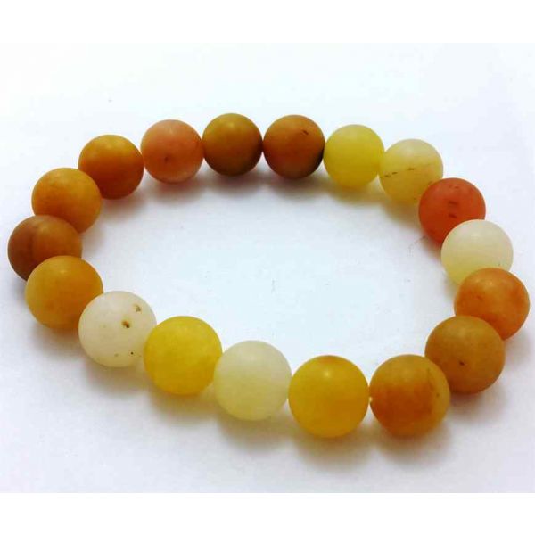 Yellow Jasper Bracelet 30 Gram (Length 8 Inch)