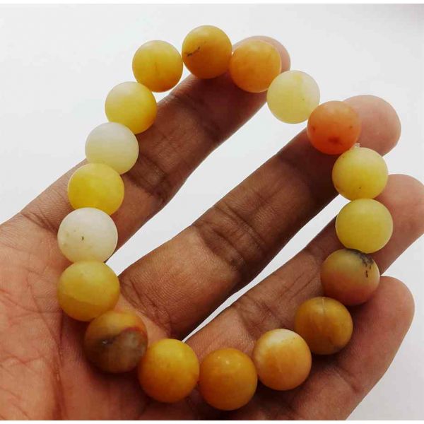 Yellow Jasper Bracelet 30 Gram (Length 8 Inch)