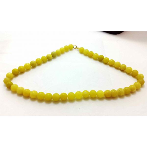 Lemon Jade Rosary 10 Gram (Length 19 Inch)