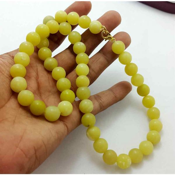 Lemon Jade Rosary 65 Gram (Length 19 Inch)
