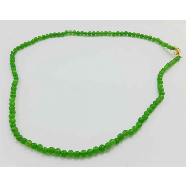 Green Jade Rosary 13 Gram (Length 19 Inch)