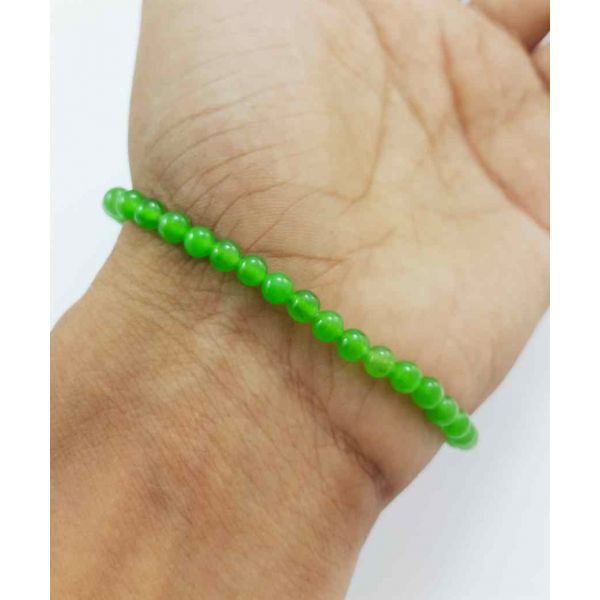 Green Jade Bracelet 5 Gram (Length 8 Inch)
