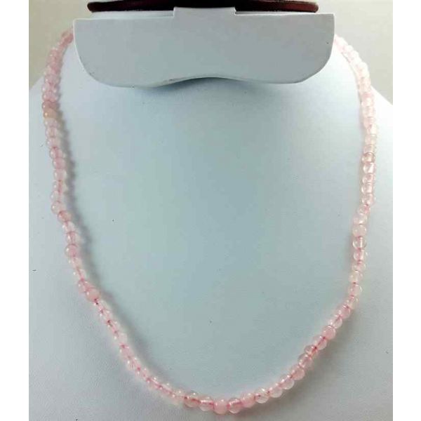 Light Pink Jade Rosary 10 Gram (Length 19 Inch)