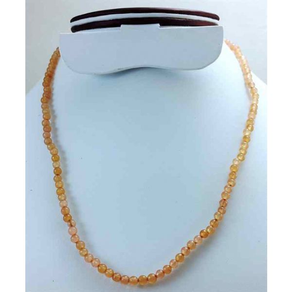 Orange Jade Rosary 13 Gram (Length 19 Inch)