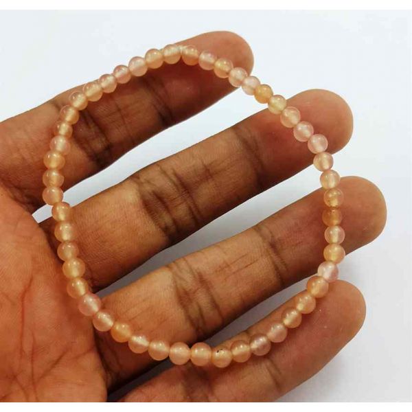 Orange Jade Bracelet 5 Gram (Length 8 Inch)