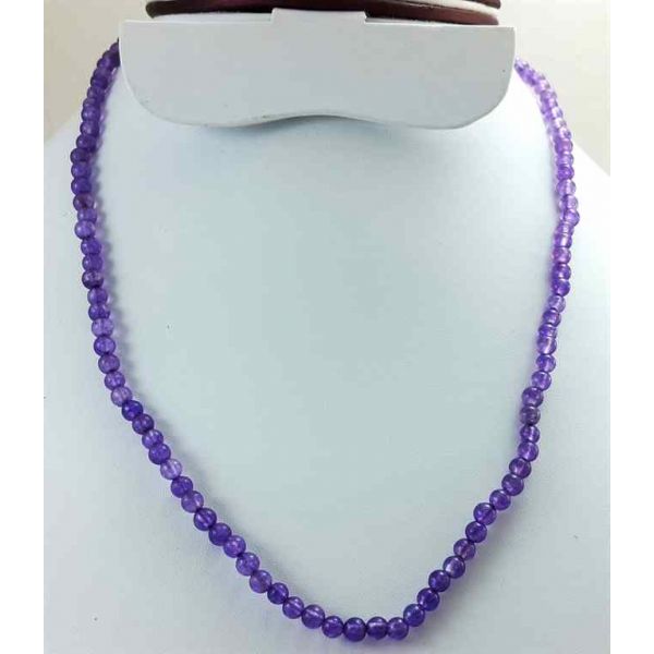 Purple Jade Rosary 12 Gram (Length 19 Inch)
