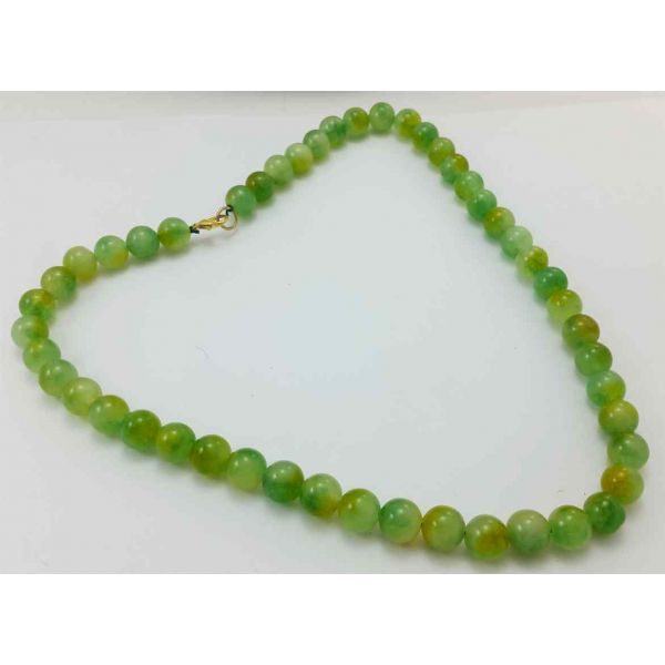 Green Jade Rosary 64 Gram (Length 19 Inch)
