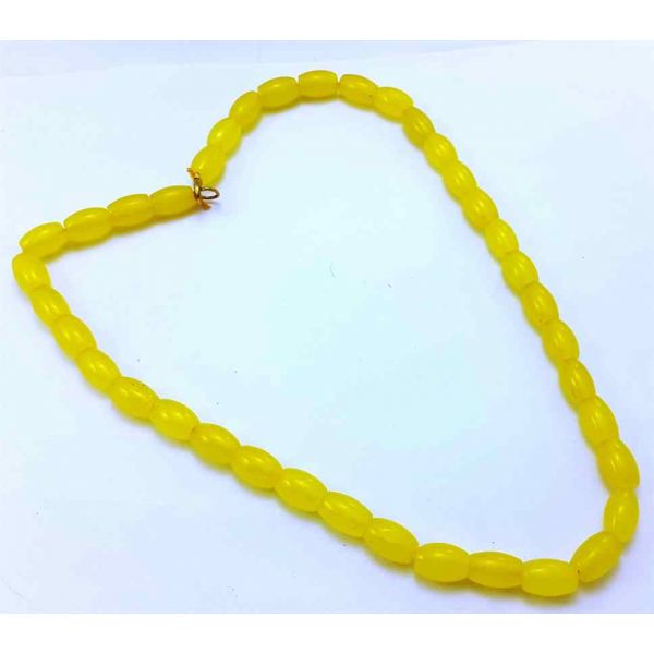 Yellow Jade Rosary 47 Gram (Length 19 Inch)